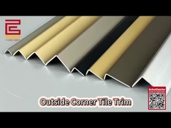 Đen hình L Tile Edge Trim bên ngoài góc Bead kim loại vòi sen Niche Trim