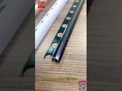 Nhôm Anodized bạc bên ngoài góc Trim Bullnose Edge Tile Trim