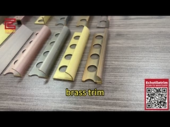 Phòng tắm hồ sơ đồng bền Solid đồng vuông Edge Tile Trim