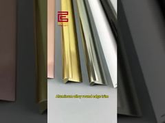 Nẹp bo tròn hợp kim nhôm | Nẹp góc kim loại trang trí cho cải tạo nhà #aluminumtrim