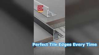 Viền cạnh vuông bằng thép không gỉ | Hồ sơ bảo vệ góc bên ngoài#StainlessSteelTileTrim