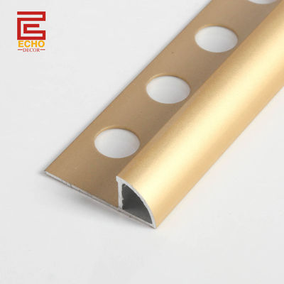 chất lượng  Decorative Aluminum Tile Trim Quarter Round On Tile Metal Border Tile Edging Trim nhà máy sản xuất