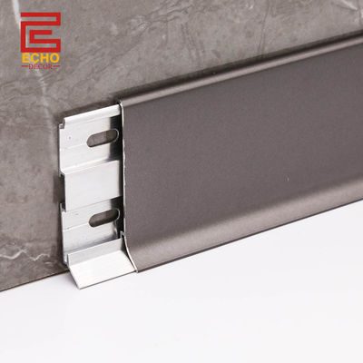 chất lượng  Aluminium Skirting Board Profiles Waterproof Skirting Baseboard Covers nhà máy sản xuất