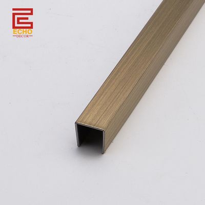 Metal U Channel Tile Trim Molding Flexible Tile Edge Trim cho các cạnh bàn
