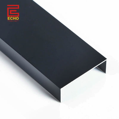 Flat Bar Aluminium Chrome Tile Edge Trim Matte Black cho trang trí tường và sàn nhà