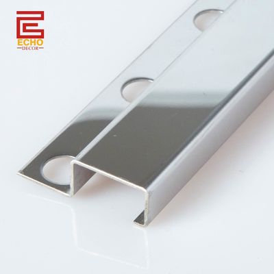 316 mịn cạnh vuông thép không gỉ gạch Trim 20mm cho gạch tường