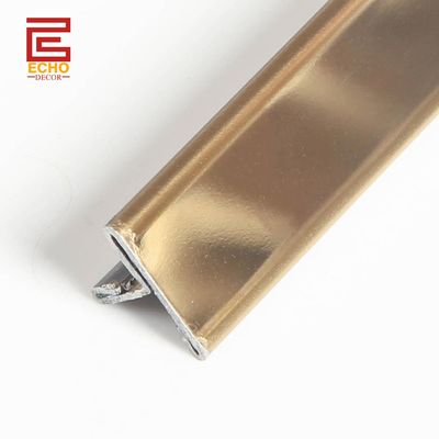 Kim loại hình T Tile Edge Trim Stainless Steel Flexible Transition Tile Trim