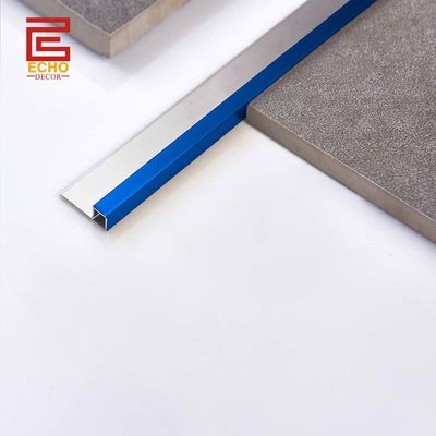 Trang trí màu xanh Stainless Steel Bullnose Trim Gạch tường gốm