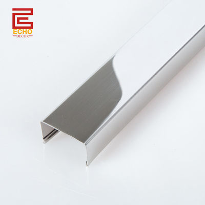 Trim gạch thép không gỉ hiện đại gạch kim loại đánh bóng Nickel gạch
