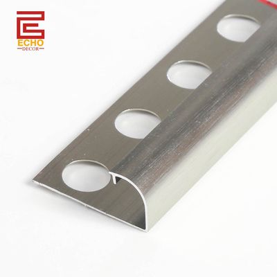 1 4 Vòng Champagne Bronze Tile Trim Aluminum Tile Edge Molding Profile 2,7m