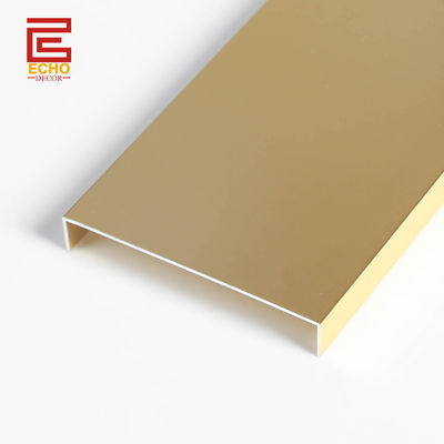 Nẹp viền gạch trang trí bằng kim loại nhôm màu vàng mờ cho nhà bếp
