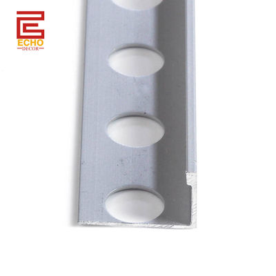 12.5mm Anodized Silver Aluminum Tile Trim Waterproof Metal Shower Tile Edge Trim