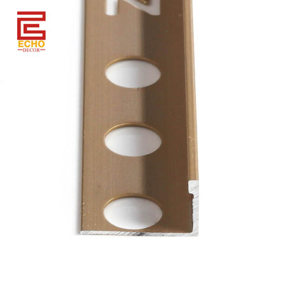 3/8 Trong nhôm Tile Trim Strip Satin đồng hình L kênh Flat Edge Tile Trim
