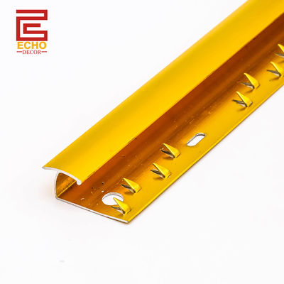 Thảm thảm bền Gold Strip Aluminium Metal Carpet Transition Strip