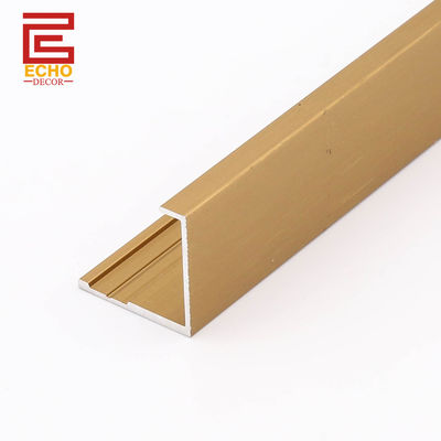 Anodized nhôm Wall Panel Tile Trim End Cap Trim cho PVC Panel