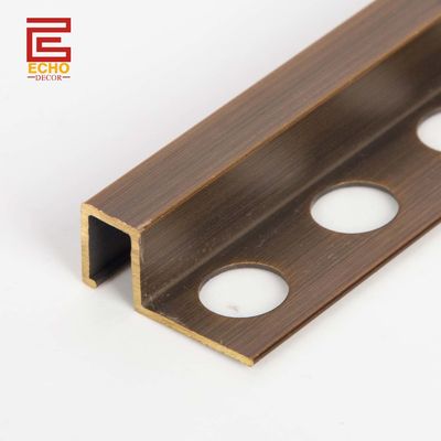 Phòng tắm hồ sơ đồng bền Solid đồng vuông Edge Tile Trim