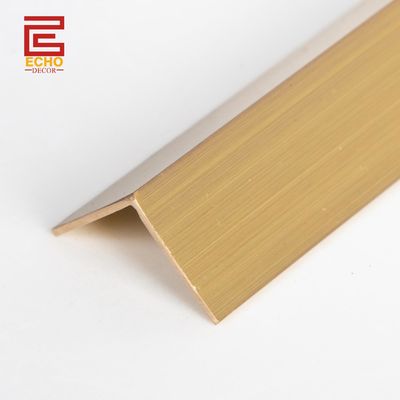 L hình dạng Satin đồng hồ sơ 20mm đồng đúc dải gạch