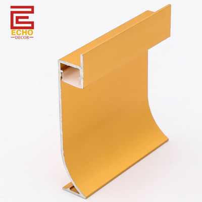 Đồ chơi có thể tùy biến Long Aluminum Skirting Board With LED Channel Mounting LED Profile
