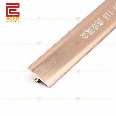 Rose Gold Aluminum Tile Trim T hình Tile Edging Cấu hình trang trí