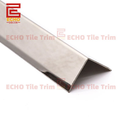 20mm kim loại hình L gạch cạnh dải gạch thép không gỉ