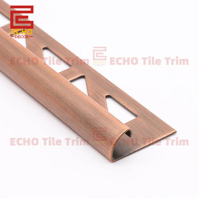 Vintage 1 4 Vòng cạnh gạch trang trí tường gạch góc hạt đồng