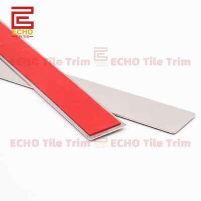 Tự dán 304 thép không gỉ Dải phẳng cạnh gạch Độ dày cắt thường xuyên 0,5-1,2mm 20mm
