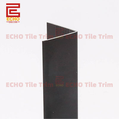 2-3m Độ dài chống nước V hình dạng gạch nhôm Trim Black Corner Edge Trim cho tường và sàn gạch