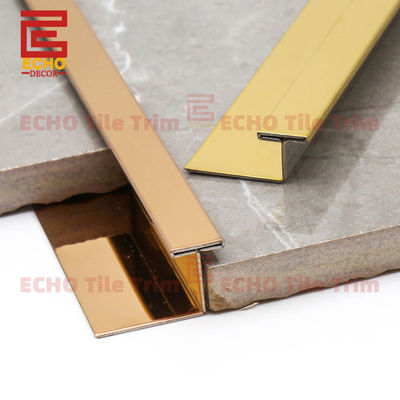 2m Satin Stainless Steel T Molding Floor Transition Strips phân chia liền mạch các vật liệu sàn khác nhau trong cửa