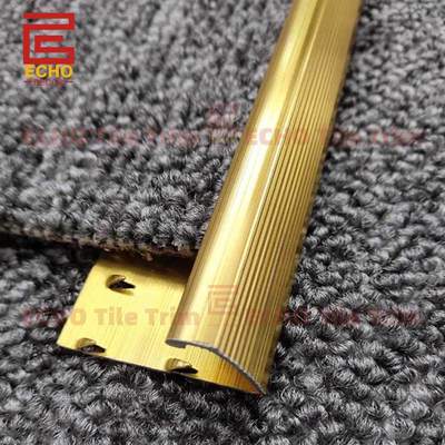 Thảm nhôm vàng Trim Metal Thảm cuối dải cho sàn