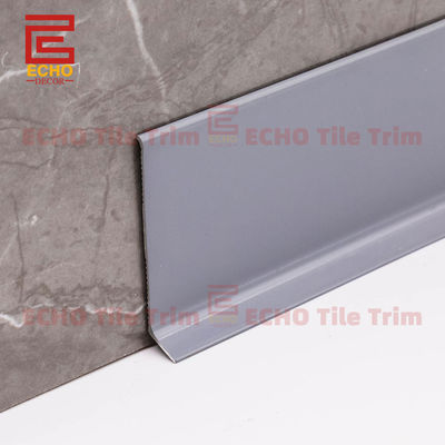 Hồ sơ ván chân tường bằng nhôm màu xám hiện đại