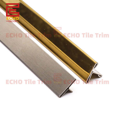 Durable Metal T Bar Floor Transition Strips For Tiles And Wood Flooring